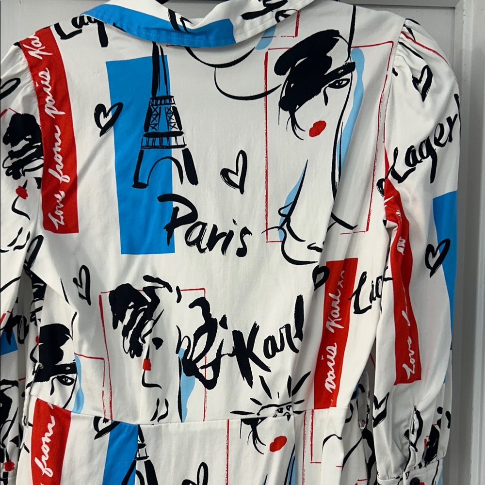 Karl Lagerfeld Paris mini shirt dress size 8 - Picture 7 of 8